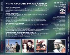 For Movie Fans Only Vol.3 - Elvis Presley Bootleg CD