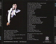 Springtime In Nevada - Elvis Presley Bootleg CD