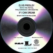    If I Can Dream - Elvis with the Royal Philharmonic  - USA -  Elvis Presley Promotional CD-R