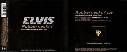 Rubberneckin' - EU 2003 - Elvis Presley Promotional CD