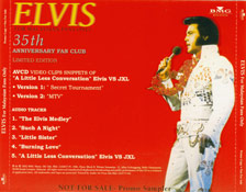 35th Anniversary Fanclub Edition - For Malaysian Fans Only - Elvis Presley Fanclub CD