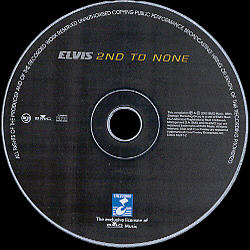 Elvis 2nd To None - BMG 82876 55241 2 - India 2003