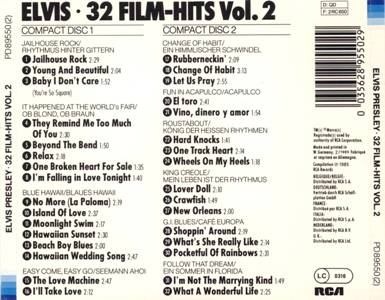 32 Film-Hits Vol 2 - PD 89550(2) - Germany 1985 - Elvis Presley CD