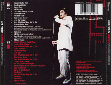 Elvis Presley 2 CD - Memories - The '68 Comeback Special - BMG 07863 67612 2 - EU 1998