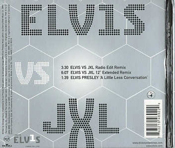 Elvis vs JXL - A Little Less Conversation - Digipack - EU 2003 - BMG 74321 94692-2 - Elvis Presley CD