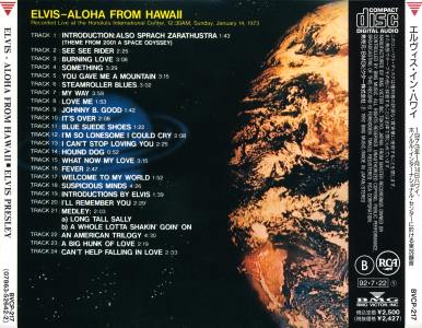 Aloha From Hawaii via Satellite - Japan 1992 - BMG BVCP 217 - Elvis Presley CD