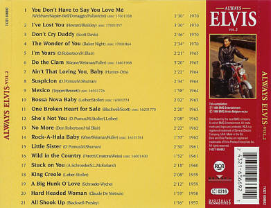 Always Elvis-Vol. 2 - King Of Belgium -BMG 74321 65669 2 - Belgium 1999