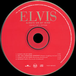 Always On My Mind -Collector's Edition 4 tks CD - BMG 74321485422 - UK & Ireland 1997