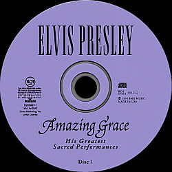 Amazing Grace - BMG Direct 07863 66421 2 / D205997 - USA 1994 - Elvis Presley CD