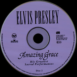 Amazing Grace His Greatest Sacred Performances - EU 1997 - BMG 07863 66421 2 - Elvis Presley CD