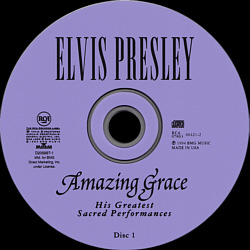 Amazing Grace - BMG Direct 07863 66421 2 / D205997 - USA 1995 - Elvis Presley CD