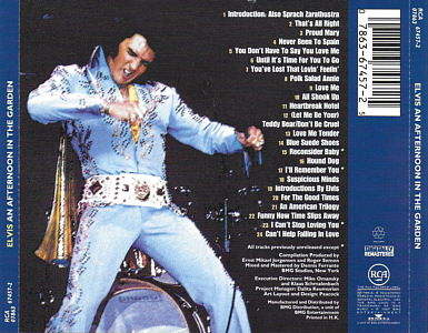 An Afternoon In The Garden - BMG 07863-67457-2-  Hong Kong 1997 - Elvis Presley CD