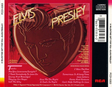 A Valentine Gift For You - USA 1988 - PCD1-5353