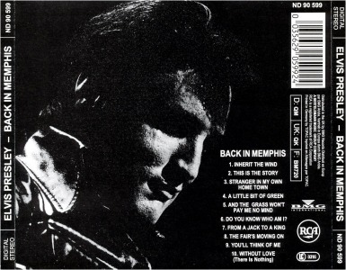 Elvis Presley CD - Back In Memphis - ND 90599 - Germany 1993