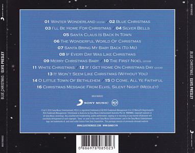 Blue Christmas - Australia 2010 - Sony Music 88697808502 - Elvis Presley CD