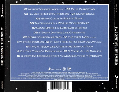 Blue Christmas - Russia 2010 - Sony Music 88697997822