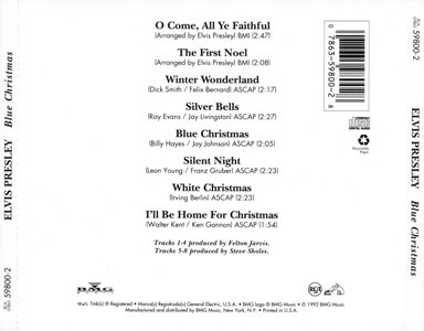 Blue Christmas - BMG 07863-59800-2 - USA 1992
