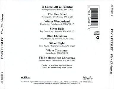 Blue Christmas - BMG 07863 59800-2 - USA 1995