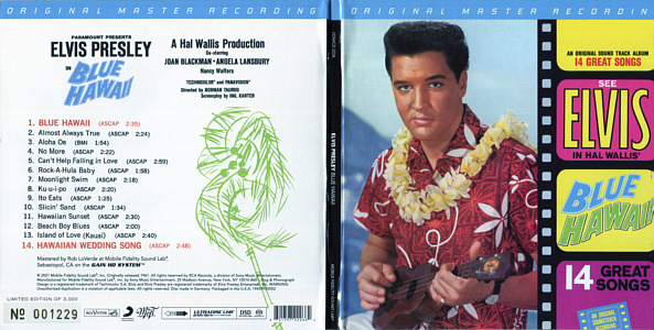 Blue Hawaii - USA 2022 - Sony Music 19439755552 / MFSL UDSACD 2226 -  - Elvis Presley CD