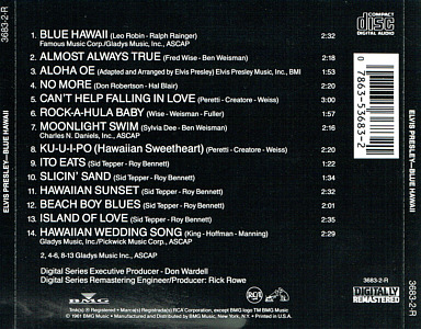 Blue Hawaii - BMG 3683-2R - USA 1988