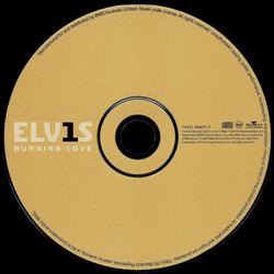 ELV1S Burning Love - 3 tracks - BMG 74321-96824-2 - Australia 2002