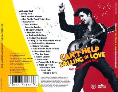 Can't Help Falling In Love - The Hollywood Hits - USA 2002 - BMG 7863 65138-2