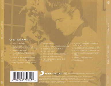 Christmas Peace - EU 2014 - Sony Music 82876 574892 - Elvis Presley CD