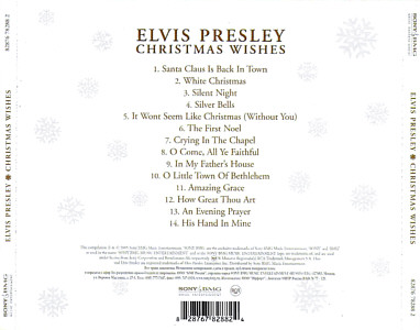 Christmas Wishes - Russia 2005 - Sony/BMG 82876 78288 2 - Elvis Presley CD