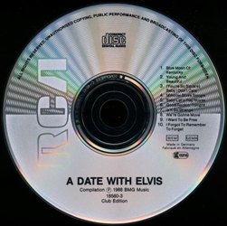A Date With Elvis - German Club Edition - BMG 18560-3 - Germany 1989