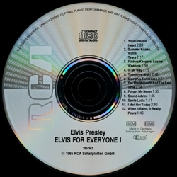 Elvis For Everyone! - German Club Edition - BMG 18579-3 - Germany 1989