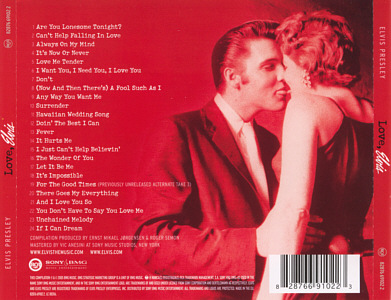 Love, Elvis (Bertelmanns Club CD) - Germany 2005 - Sony BMG 82876 69102 2