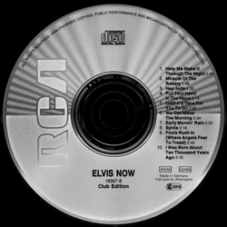 Elvis Now - German Club Edition - BMG 18 567-8 - Germany 1989