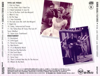 Viva Las Las Vegas and Roustabout - Japan 1993 - BMG BVCP-621 - Elvis Presley CD