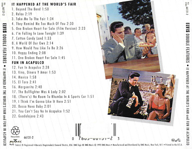 It Happend At The World's Fair and Fun In Acapulco - BMG 07863-66131-2 USA 1996 - Elvis Presley CD