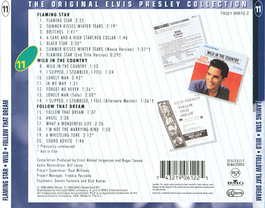 Flaming Star/Wild In The Country/Follow That Dream - EU 1999 - BMG 74321 90612 2 - The Original Elvis Presley Collection - Elvis Presley CD