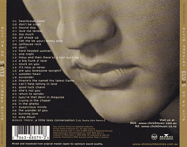ELV1S - ELV1S - 30 #1 Hits - Australia 2002 - BMG 07863 68079-2