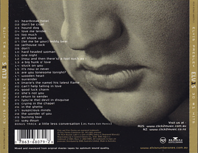 ELV1S - ELV1S - 30 #1 Hits - Australia 2004 - BMG 07863 68079-2