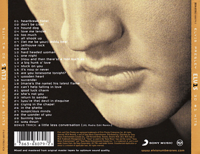 ELV1S - 30 #1 Hits - Canada 2011 - Sony Music  07863 68079 2 - Elvis Presley CD