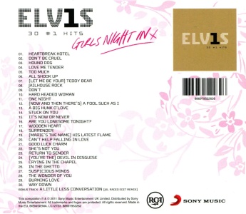 Cardboard slipcase - ELV1S - 30 #1 Hits (Girls Night In X) - EU 2011 - Sony 88697952262