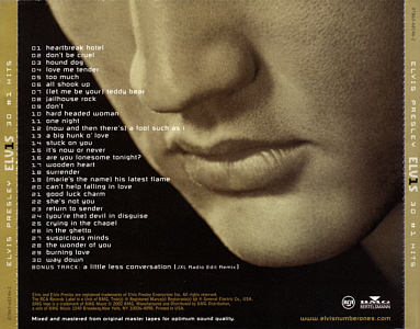 ELV1S - 30 #1 Hits (Harrahs) - BMG 07863 68079-2 - USA 2002
