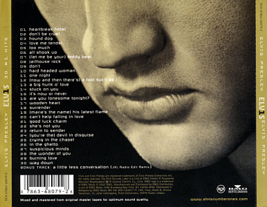 ELV1S - 30 #1 Hits - Malaysia 2012 - BMG 07863 68079-2 - Elvis Presley CD