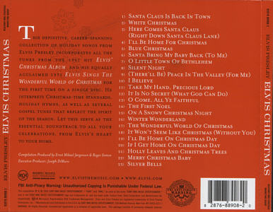 Elvis Christmas - Sony/BMG 82876 889082 - USA 2006