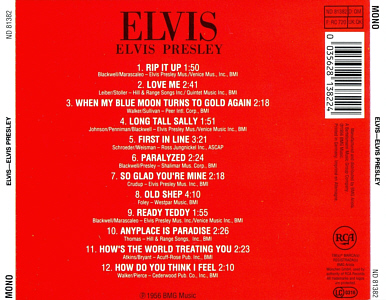 ELVIS - Germany 1990 - BMG ND 81382