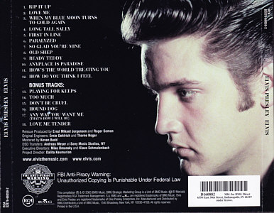 ELVIS (remastered and bonus) - USA 2005 - BMG Direct 82876-66059-2 (D160882) - Elvis Presley CD