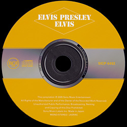ELVIS (remastered and bonus) - Japan 2015 - Sony Music SICP 4492 - Elvis Presley CD