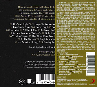 Elvis 75 (1 CD) - Taiwan 2010 - Sony Legacy 88697 60626 2 - Elvis Presley CD