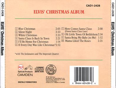 Elvis' Christmas Album - CAD1-2428 - USA 1994