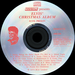 Elvis' Christmas Album (Rainbow) - BMG RXMCD 179 - Australia 1990
