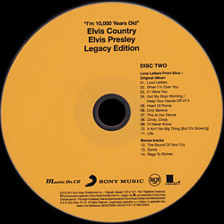 Elvis Country (Legacy Edition) - Netherlands 2022 - Sony Legacy 8718627233870 / MOCDCD14161 - Elvis Presley CD