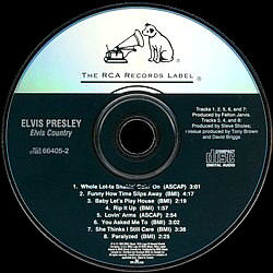 Elvis Country (Sound Value) reissue - BMG 07863-66405-2 - Canada 1994
